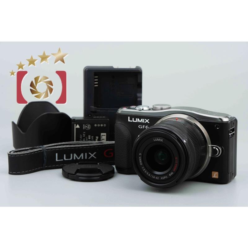 LUMIX 【中古】Panasonic パナソニック DMC-GF6 ブラック + G VARIO 14 