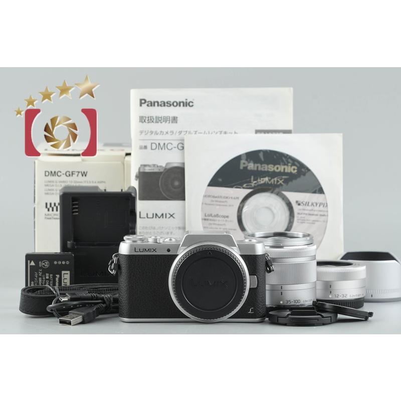 LUMIX 【中古】Panasonic パナソニック DMC-GF7W ダブルズームレンズ 