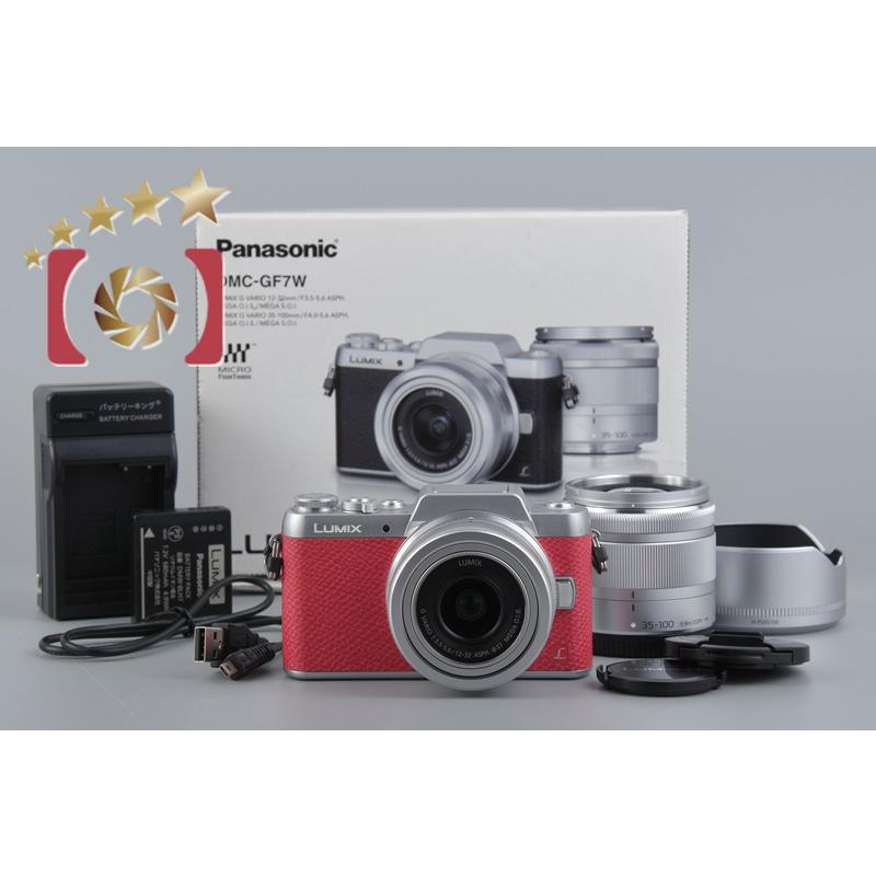 パナソニック LUMIX DMC-GF7W ピンク ダブルズームレンズキット