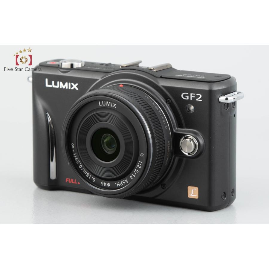 【中古】Panasonic パナソニック LUMIX DMC-GF2 ブラック + G 14mm f/2.5 ASPH. H-H014｜five-star-camera｜02