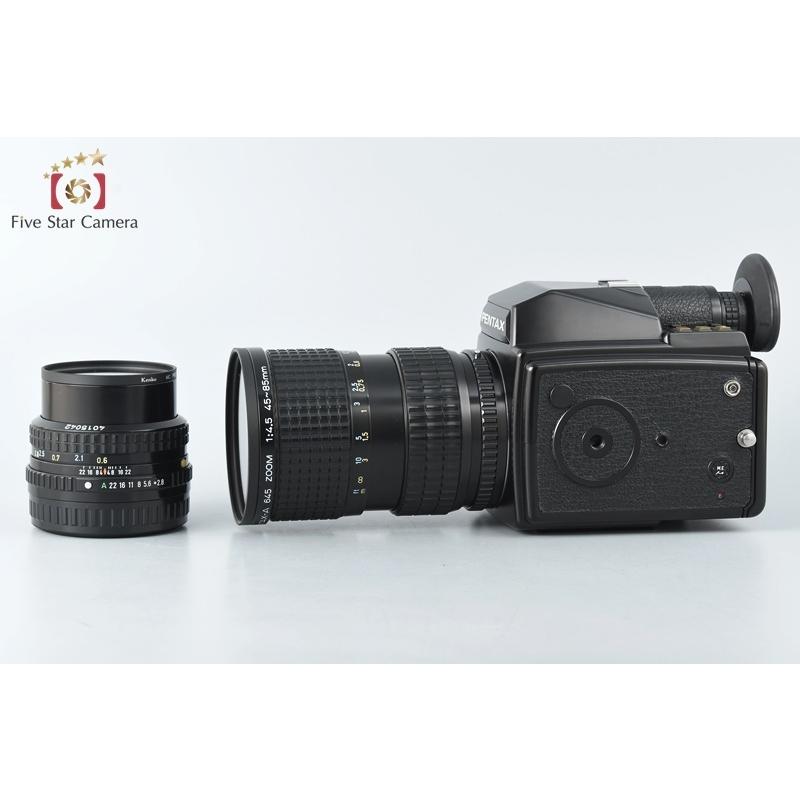 ペンタックス 【中古】PENTAX 645 + SMC A 75mm f/2.8, 45-85mm f/4.5
