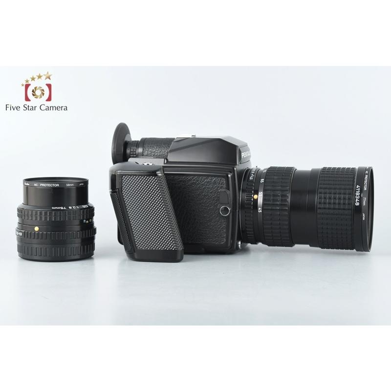 ペンタックス 【中古】PENTAX 645 + SMC A 75mm f/2.8, 45-85mm f/4.5