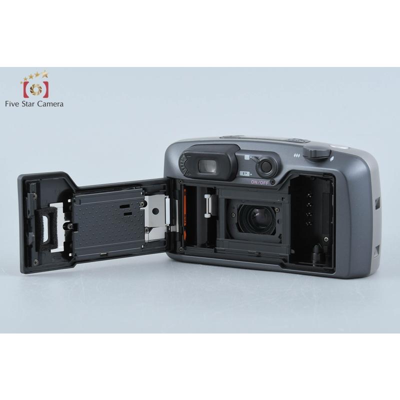 PENTAX コンパクトフィルムカメラ ESPIO 140 ブラック フィルムカメラの色味。 Pentax espio 140. video and photo