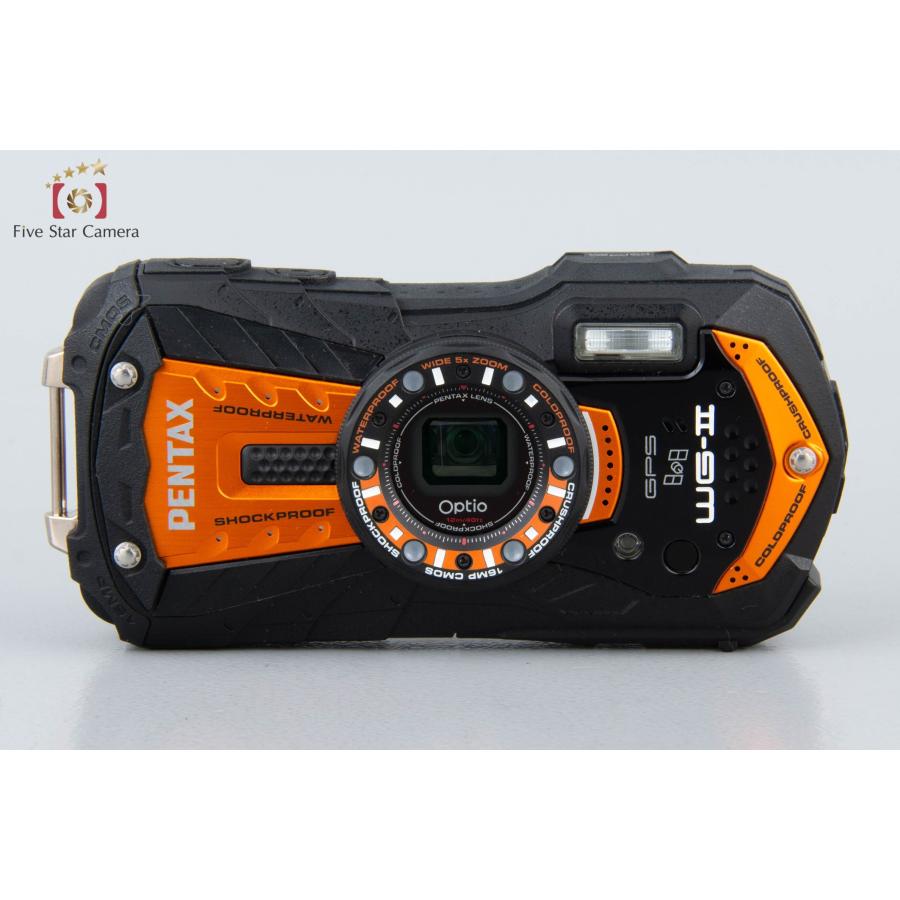 【中古】PENTAX ペンタックス Optio WG-2 シャイニーオレンジ 防水デジタルカメラ｜five-star-camera｜04