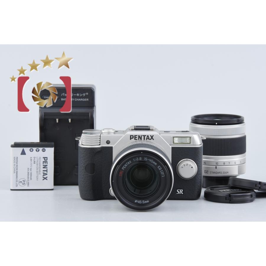 ペンタックス 【中古】PENTAX Q10 ダブルズームレンズキット シルバー 