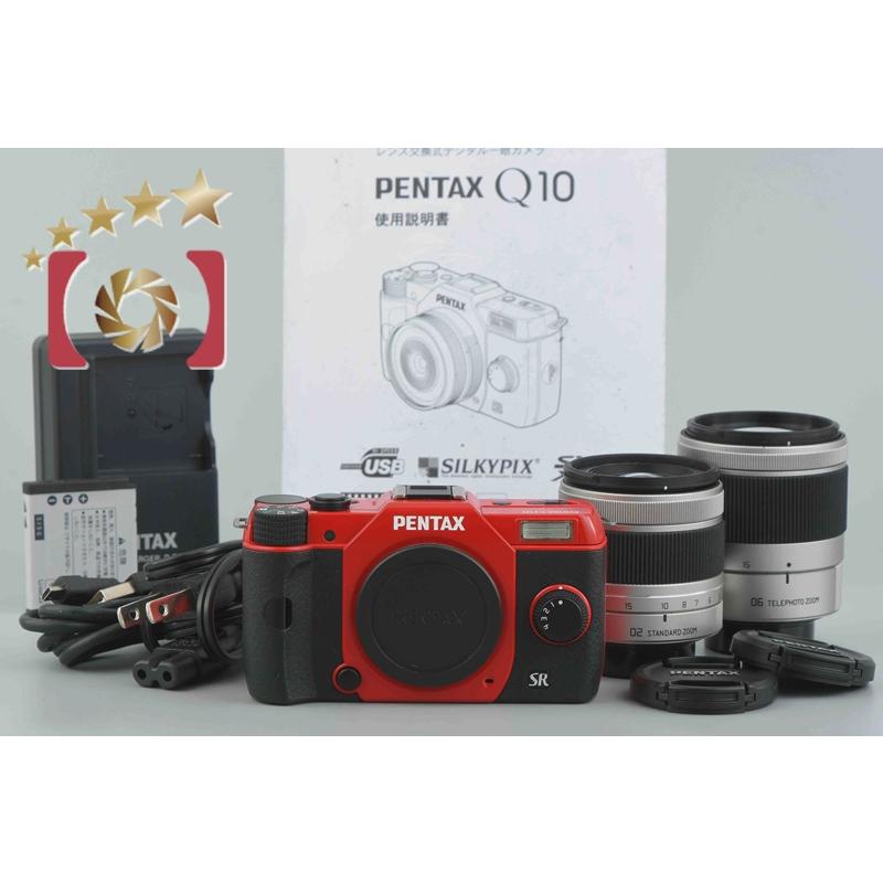 ペンタックス 【中古】PENTAX Q10 ダブルズームレンズキット レッド