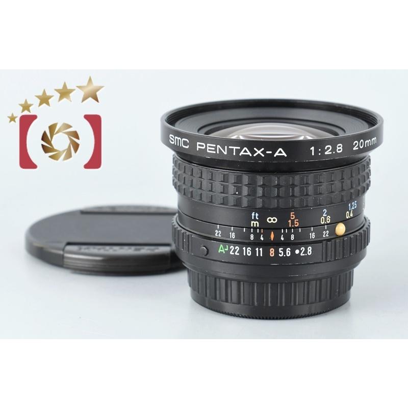 【中古】SMC PENTAX-A 20mm f/2.8 レンズ 楽天市場】PENTAX/ペンタックスsmc PENTAX-A 20mm F2.8【中古