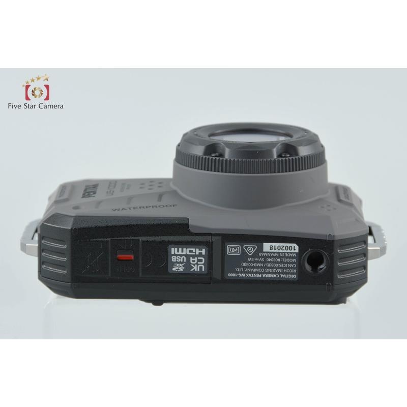 リコー 【中古】RICOH PENTAX ペンタックス WG-1000 グレー 防水 リコー 【中古】RICOH PENTAX ペンタックス WG-1000 グレー 防水