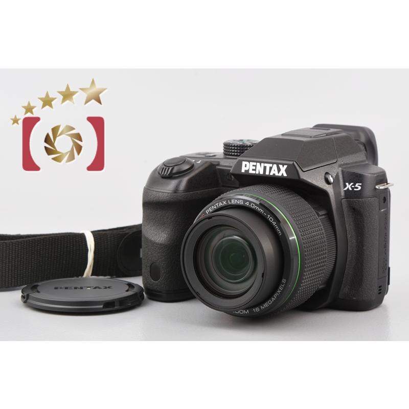 【中古】PENTAX ペンタックス コンパクトデジタルカメラ ペンタックス X-5 美品　PENTAX X-5 コンパクトデジタルカメラ ブラック デジタルカメラ