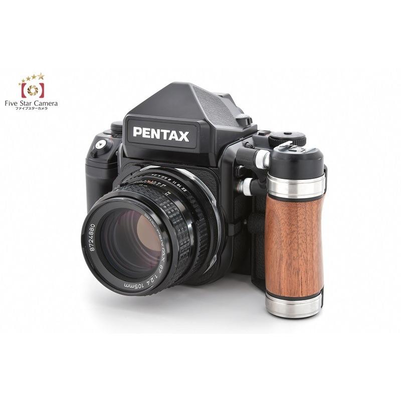 ペンタックス 【中古】PENTAX 67II ウッドグリップ付 + AEプリズム