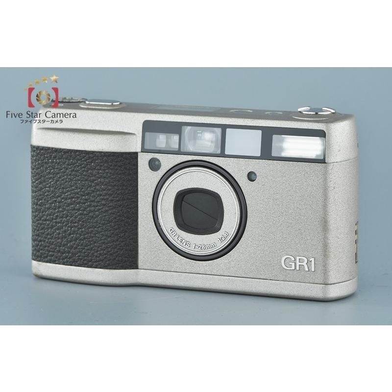 【中古】RICOH リコー GR1 シルバー コンパクトフィルムカメラ｜five-star-camera｜02