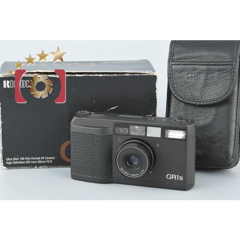 【中古】RICOH リコー GR1s ブラック コンパクトフィルムカメラ｜five-star-camera