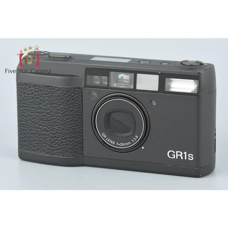 【名品】Ricoh GR1s コンパクトフィルムカメラ ブラック (動作確認済） リコー（RICOH） 【中古】RICOH GR1s ブラック コンパクトフィルム