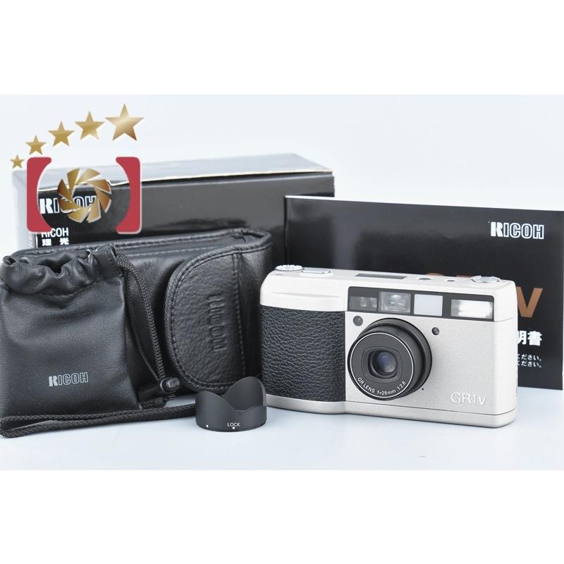 リコー 【中古】RICOH GR1v シルバー コンパクトフィルムカメラ リコー 【中古】RICOH GR1v シルバー コンパクトフィルムカメラ