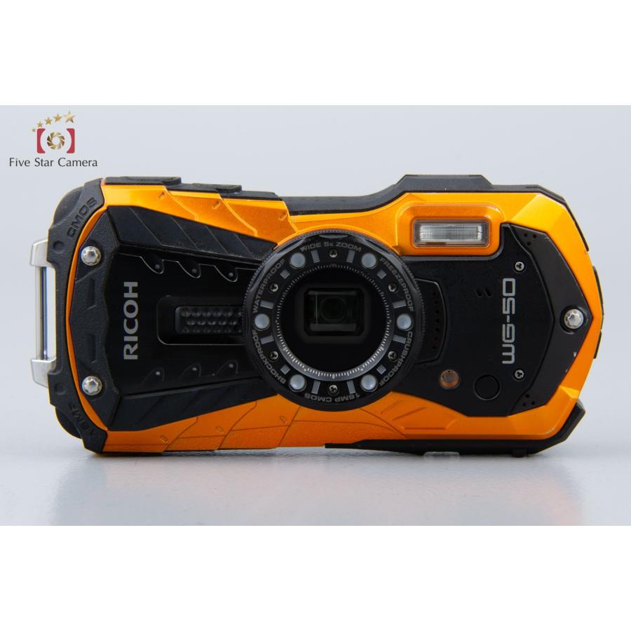 【中古】RICOH リコー WG-50 オレンジ 防水デジタルカメラ シャッター回数僅少｜five-star-camera｜04