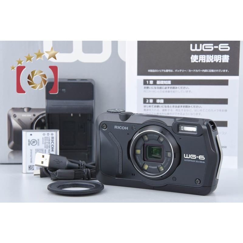 リコー（RICOH） 【中古】RICOH WG-6 ブラック 防水デジタルカメラ