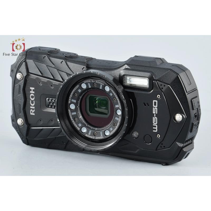 中古】RICOH リコー WG-50 ブラック 防水デジタルカメラ シャッター