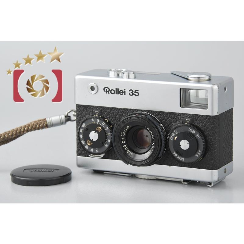 【完動品】Rollei 35 コンパクトフィルムカメラ シルバー 中古】Rollei ローライ 35 シルバー コンパクトフィルムカメラ : 中古