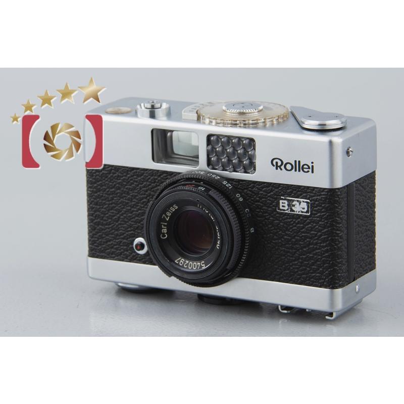 【中古・良品】Rollei B35 フィルムカメラ 中古】Rollei ローライ B35 シルバー コンパクトフィルムカメラ : 中古
