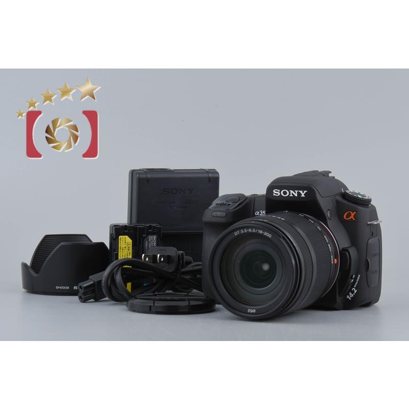 ソニー　一眼レフカメラ　DSLR-A350 レンズ　3.5-6.3/18-200 SONY 【中古】SONY ソニー α350 DSLR-A350 + DT 18-200mm f/3.5
