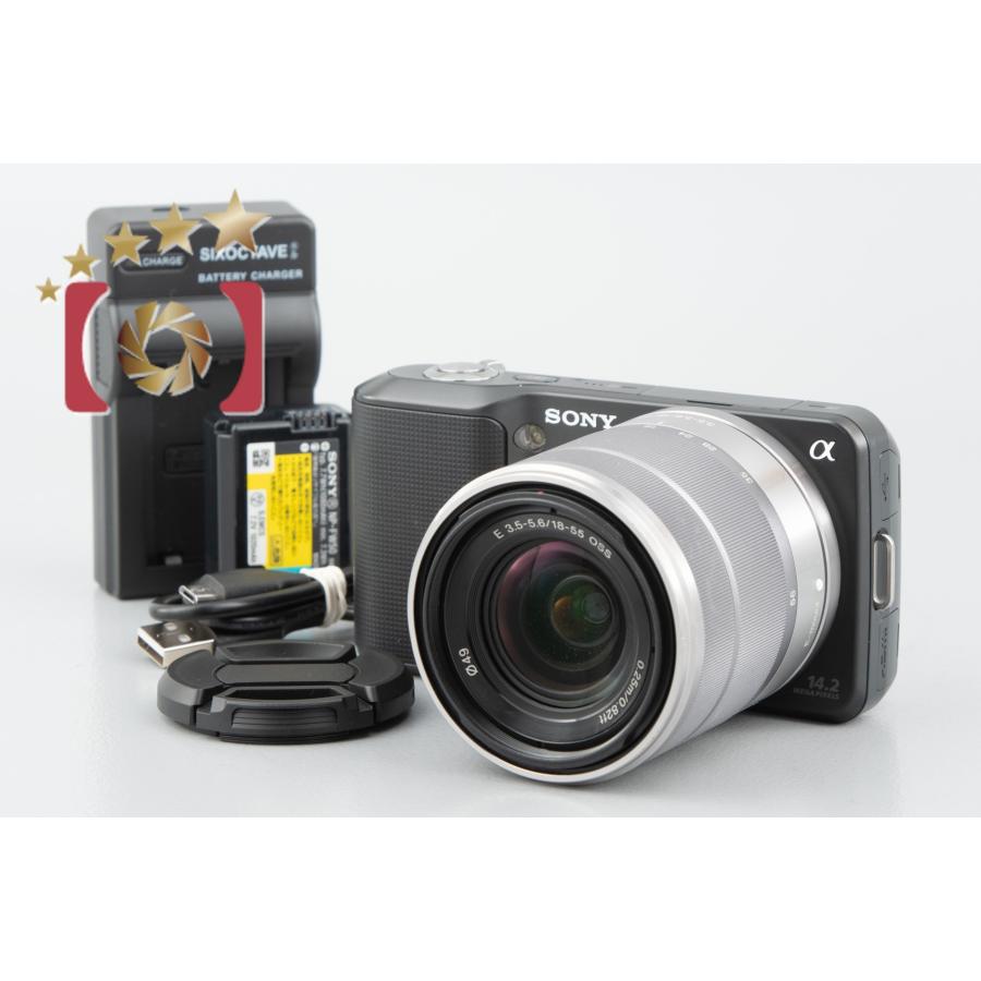 中古】SONY ソニー α NEX-3 ブラック ズームレンズキット シャッター 