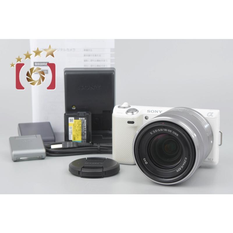 中古】SONY ソニー α NEX-5N ズームレンズキット ホワイト シャッター 