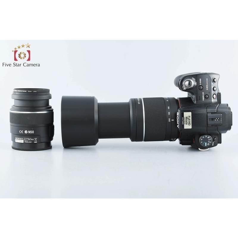 SONY α55 デジタル一眼レフカメラ ダブルズームレンズキット SONY 【中古】SONY ソニー α55 ダブルズームレンズキット SLT