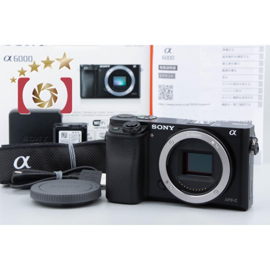 SONY（ソニー） 【中古】SONY α 6000 ILCE6000 ブラック ミラーレス一眼カメラ シャッター回数僅少 元箱付き : 中古 ...