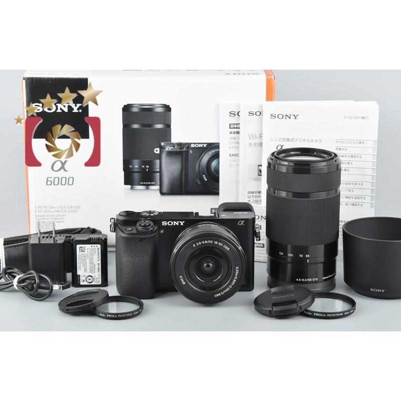 中古】SONY ソニー α6000 ILCE-6000Y ダブルズームレンズキット 