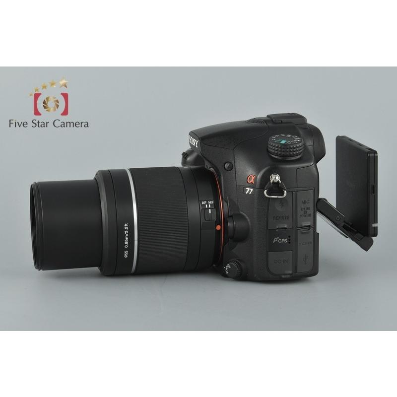 【中古】SONY ソニー α77 SLT-A77V + DT 55-200mm f/4-5.6 SAM SAL55200-2 :sony