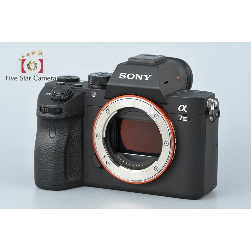 h*i様 SONY α7III ILCE-7M3 ミラーレス機 中古 SONY（ソニー） 【中古】SONY α7III ILCE-7M3 ブラック ミラーレス一眼