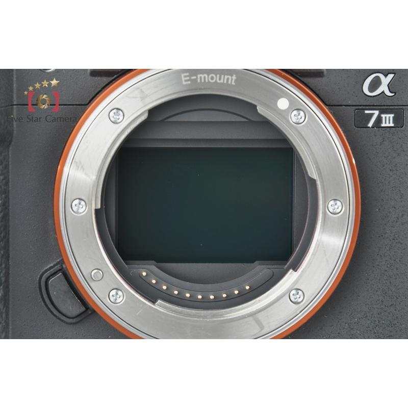 SONY 【中古】SONY ソニー α7III ILCE-7M3 ブラック ミラーレス SONY 【中古】SONY ソニー α7III ILCE-7M3 ブラック ミラーレス