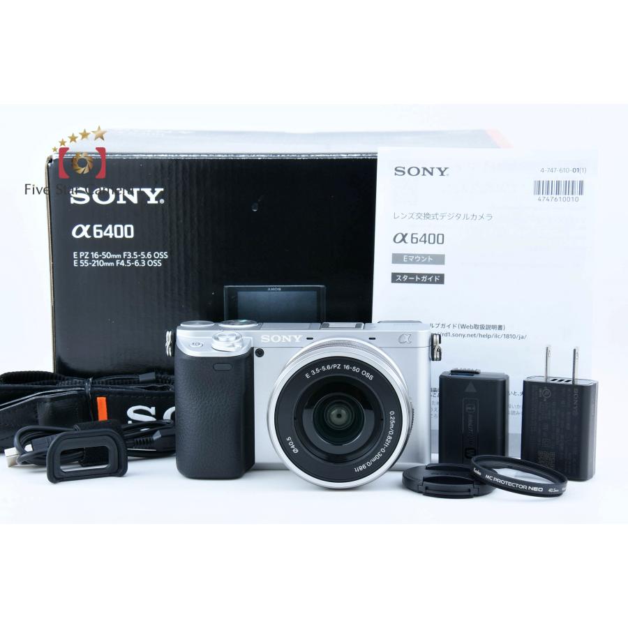 【中古】SONY ソニー α6400 ILCE-6400L シルバー パワーズームレンズキット シャッター回数僅少 SONY（ソニー） 【中古】SONY α6400 ILCE-6400L シルバー パワーズーム