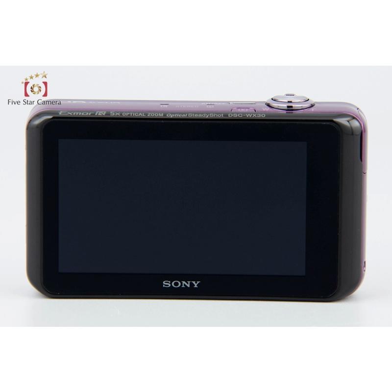 【中古】SONY ソニー Cyber-shot DSC-WX30 バイオレット デジタルスチルカメラ｜five-star-camera｜05