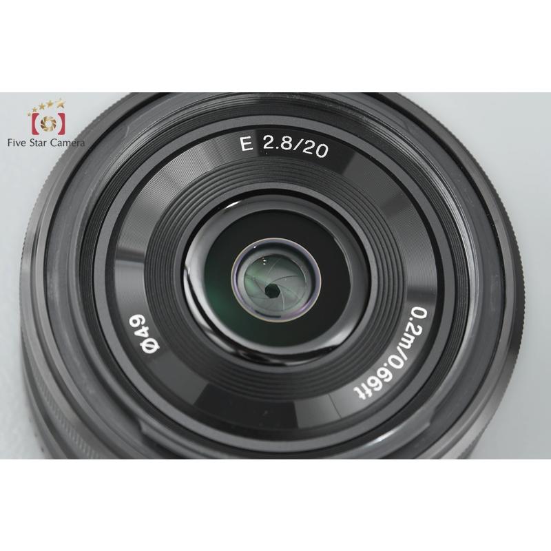 【中古】SONY ソニー E 20mm f/2.8 SEL20F28 Sony SEL20F28 20mm F/2.8 Wide Angle Prime Fixed Lens for sale