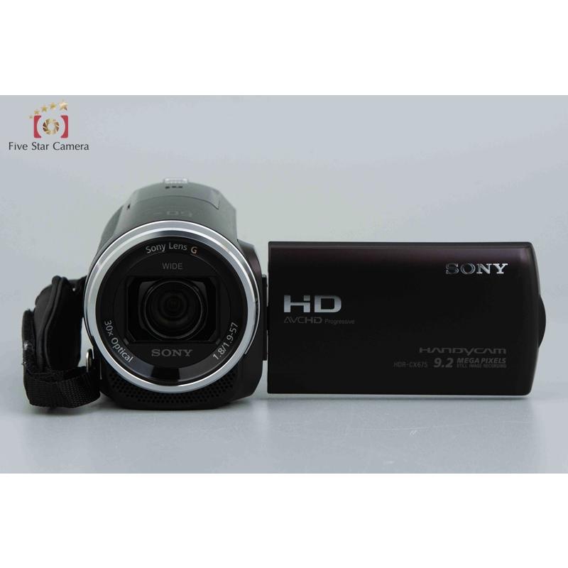 【中古】SONY ソニー HDR-CX675 ブラウン デジタルビデオカメラ 元箱付き｜five-star-camera｜04
