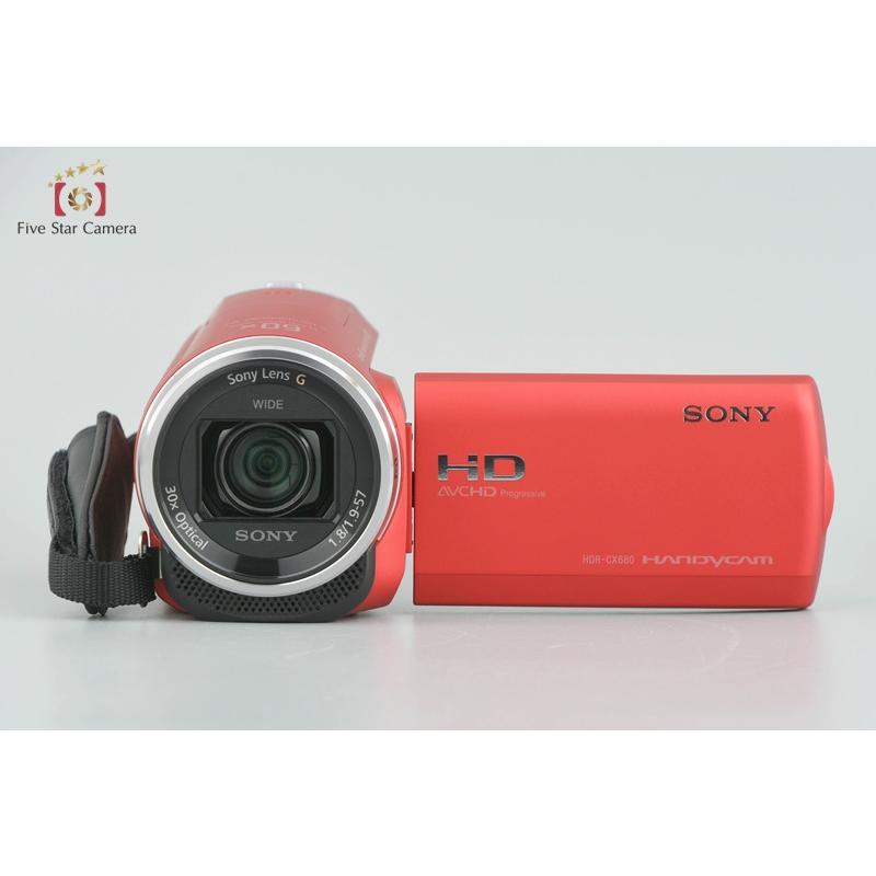 【美品】SONY ハンディカム HDR-CX680 レッド SONY（ソニー） 【中古】SONY ハンディカム HDR-CX680 レッド デジタル