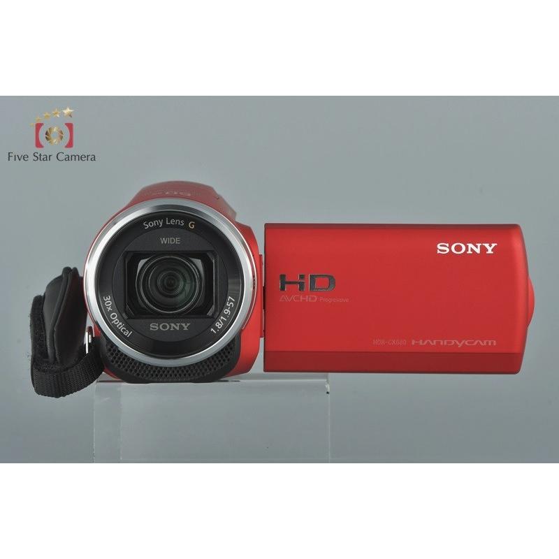 SONY 【中古】SONY ソニー HANDYCAM HDR-CX680 レッド デジタル SONY 【中古】SONY ソニー HANDYCAM HDR-CX680 レッド デジタル