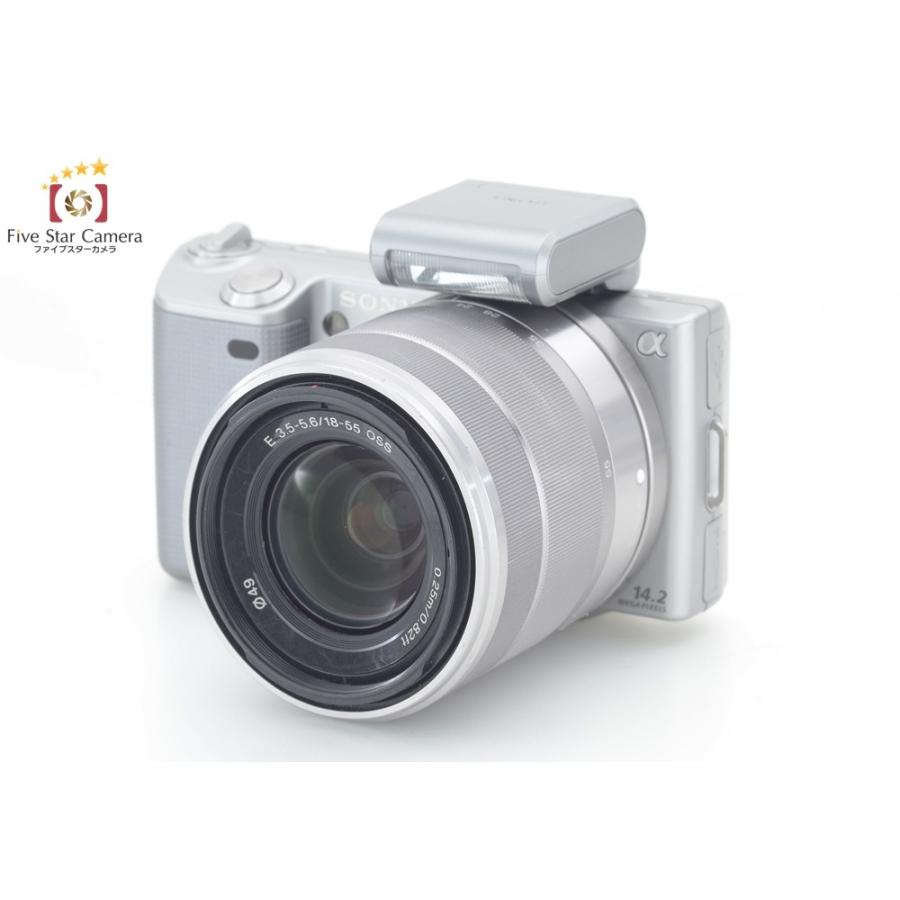 SONY ソニー/ミラーレス一眼 レンズキット/NEX-5K/1271428/Bランク/19【中古】 SONY（ソニー） 【中古】SONY α NEX-5K ズームレンズキット シルバー
