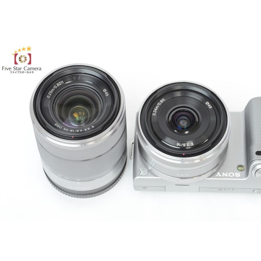 【中古】SONY ソニー α NEX-5 ダブルズームレンズキット シルバー SONY（ソニー） 【中古】SONY α NEX-5 ダブルレンズキット シルバー