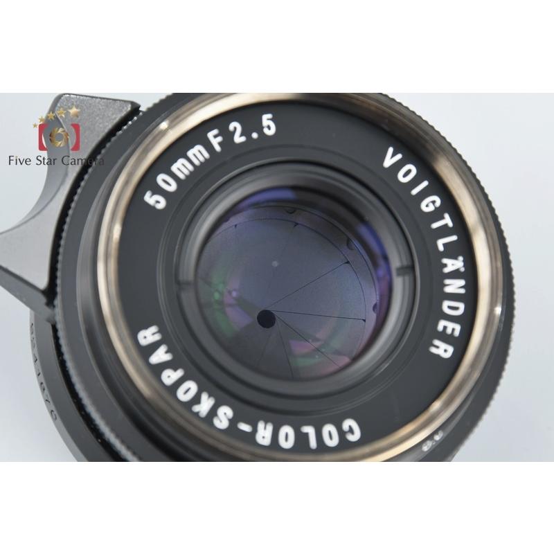 【中古】Voigtlander フォクトレンダー COLOR-SKOPAR 50mm f/2.5 ブラック L39 ライカスクリューマウント｜five-star-camera｜02
