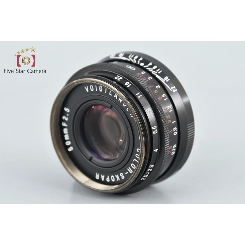 【中古】Voigtlander フォクトレンダー COLOR-SKOPAR 50mm f/2.5 ブラック L39 ライカスクリューマウント｜five-star-camera｜03