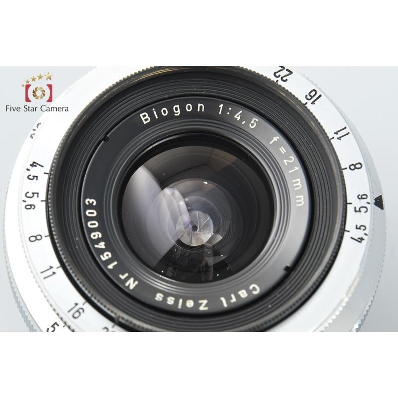 中古】Carl Zeiss カールツァイス Biogon 21mm f/4.5 コンタレックス用