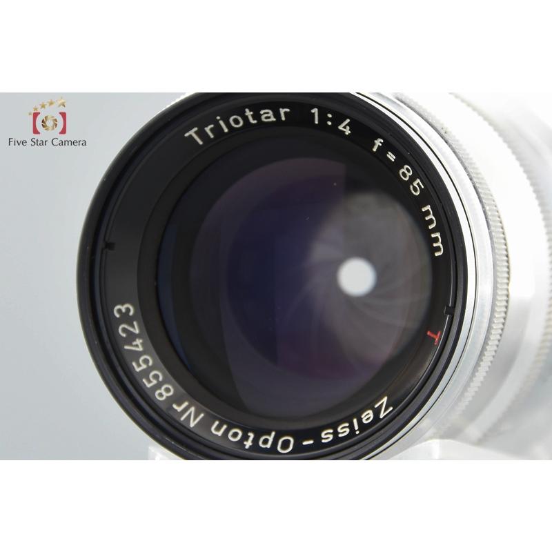 レンズ(単焦点) ZEISS-OPTON Triotar T 85mm F4 Zeiss Ikon ◎ Carl Zeiss (カールツァイス) Triotar 85mm/f4 (chrome