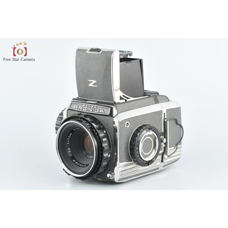 中古】ZENZA BRONICA ゼンザブロニカ S2 前期 シルバー+ NIKKOR-P 75mm