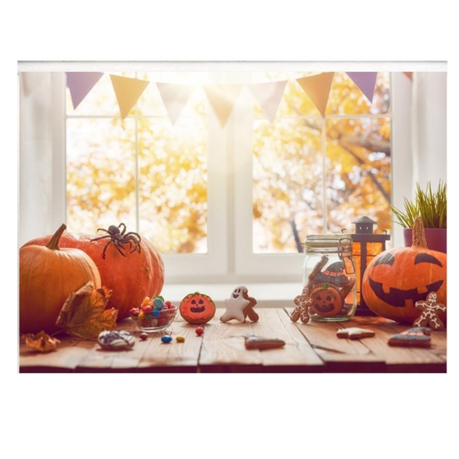 【送料無料】【125×80cm】c★ハロウィン 背景 タペストリー 飾り かぼちゃ 撮影用 写真ブース 背景ポスター  撮影スタジオ｜five-stars-dance