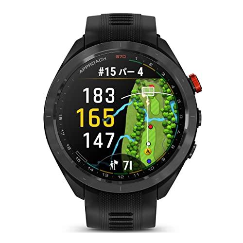 期間セール ！ ガーミン(GARMIN) Approach S70 47mm Black AMOLED(有機EL)ディスプレイ搭載 ゴルフウォッチ GPSマップ 【WSO1317624615】(46354円)