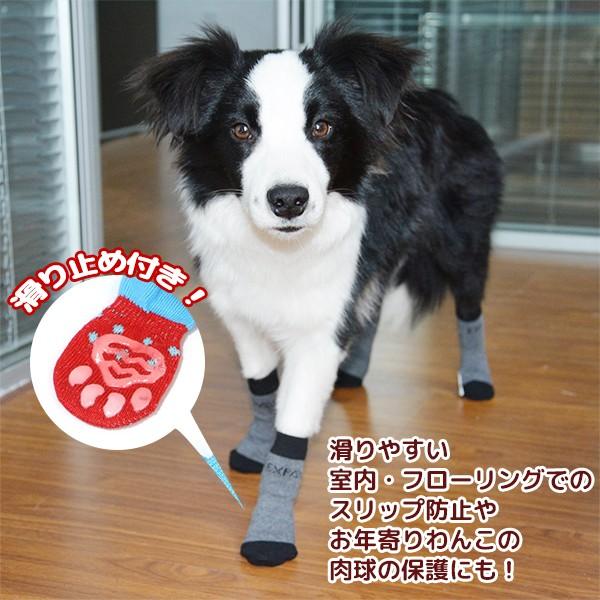 【レビューを書いて送料無料！】犬用 ソックス 3足福袋 ☆ Lサイズ ★ 滑り止め 靴下 肉球 保護 介護 リハビリ 怪我 防寒 お楽しみ 小型犬 猫 ペット |  | 02