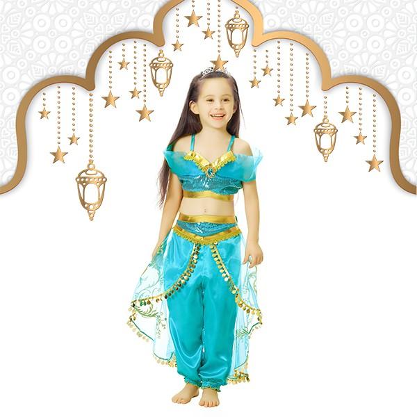 アラビアンドレス 子供 ベリーダンス ジャスミンドレス コスプレ 衣装 ジャスミン姫 アラジン なりきり キッズ プリンセス  お姫様 ハロウィン  ディズニー |  | 02