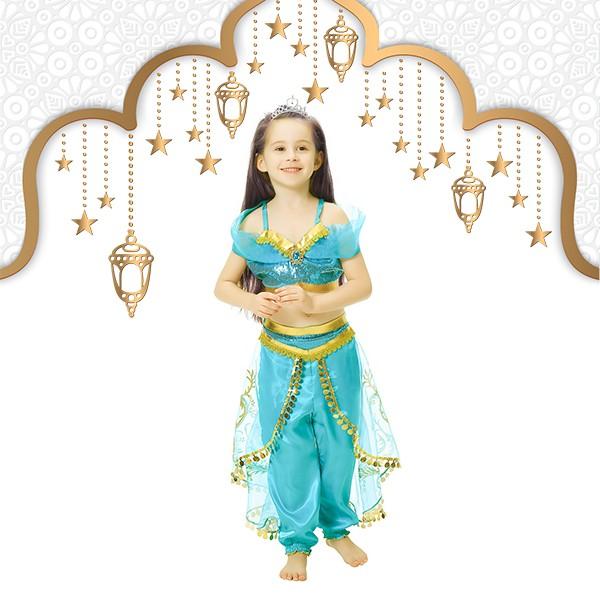 アラビアンドレス 子供 ベリーダンス ジャスミンドレス コスプレ 衣装 ジャスミン姫 アラジン なりきり キッズ プリンセス  お姫様 ハロウィン  ディズニー |  | 03